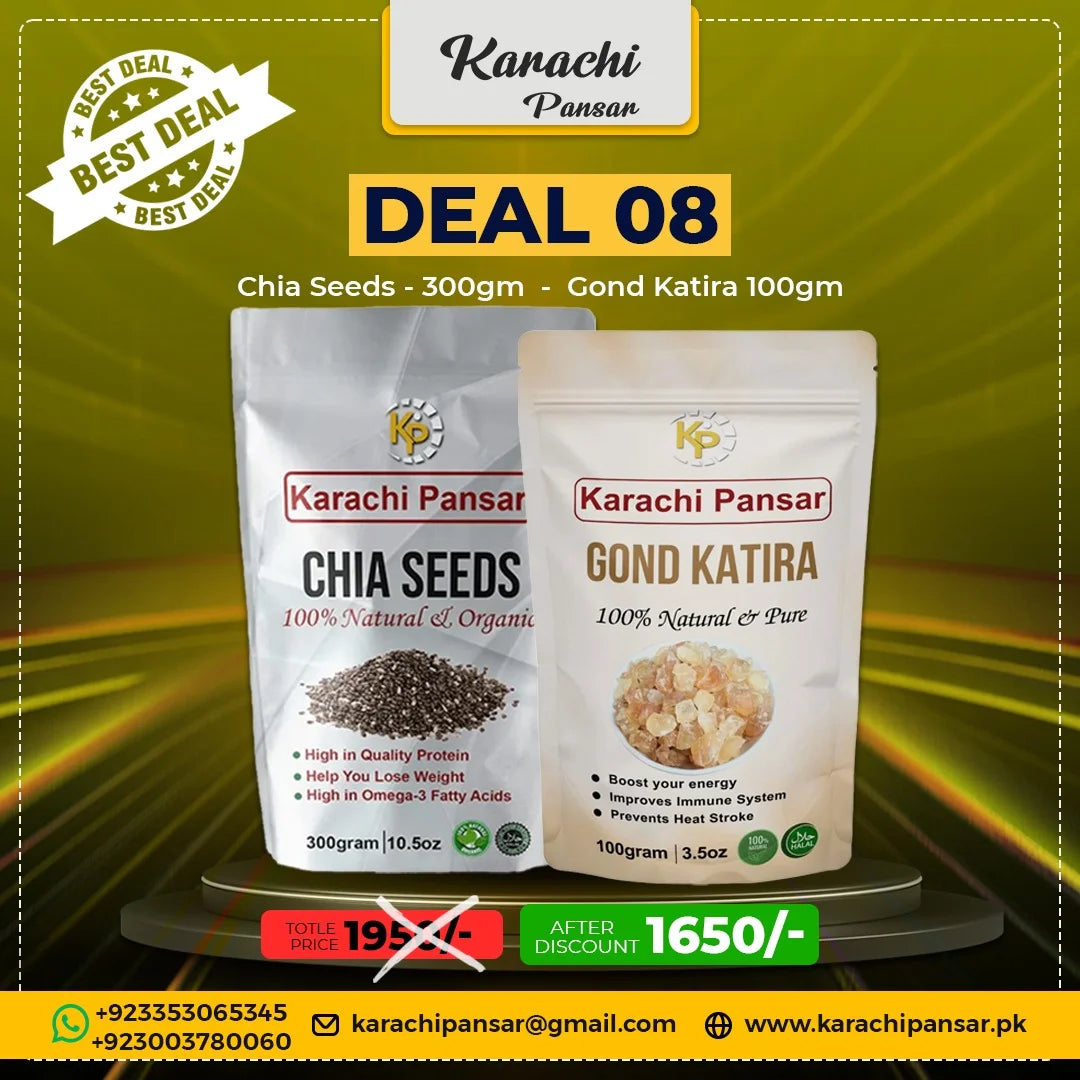 Deal 8 Chia Seeds and Gond Katira