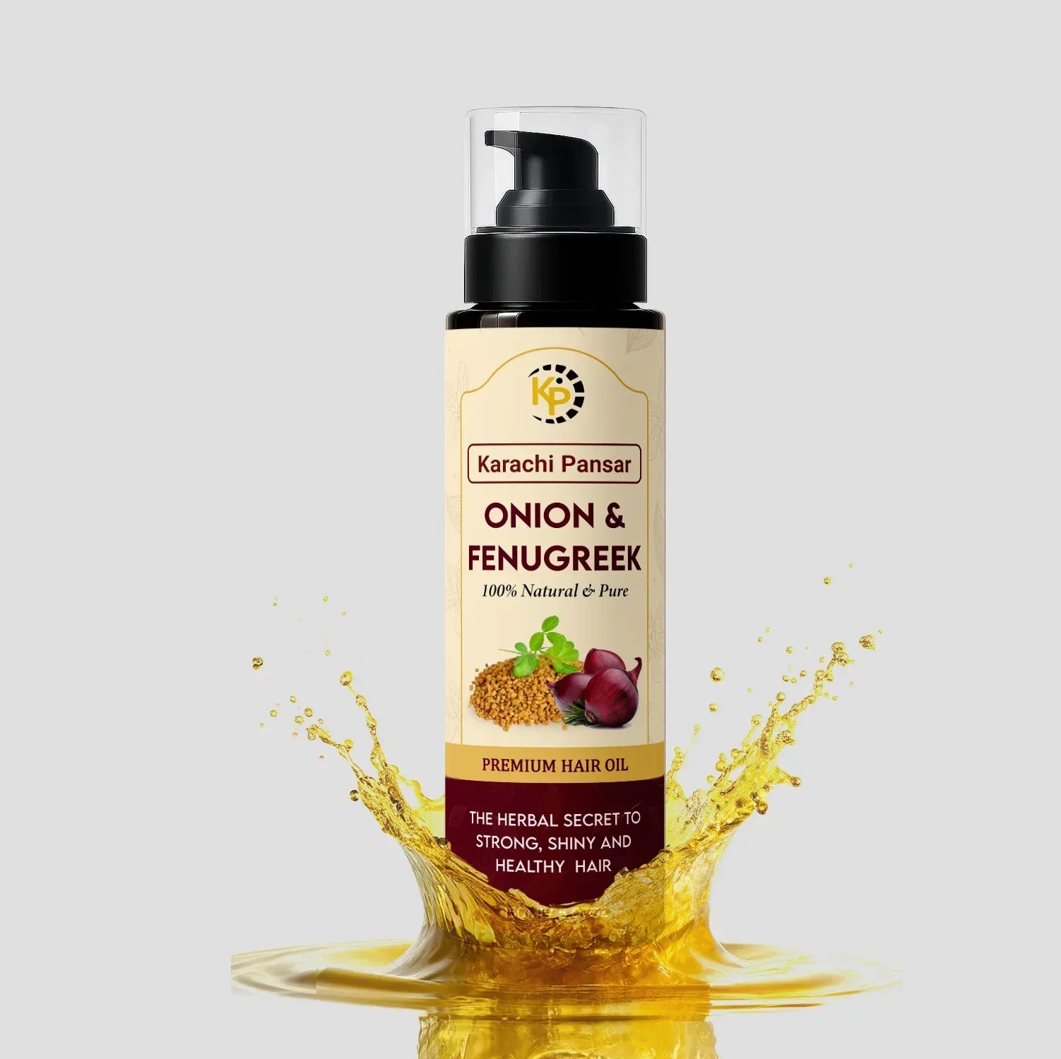 Onion & Fenugreek Oil – Natural Hair Growth & Strength Formula 150ml