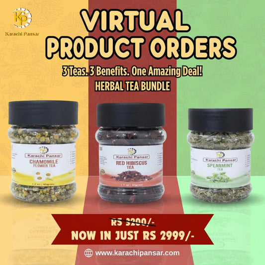 Herbal Tea Bundle – Chamomile, Hibiscus & Spearmint |
