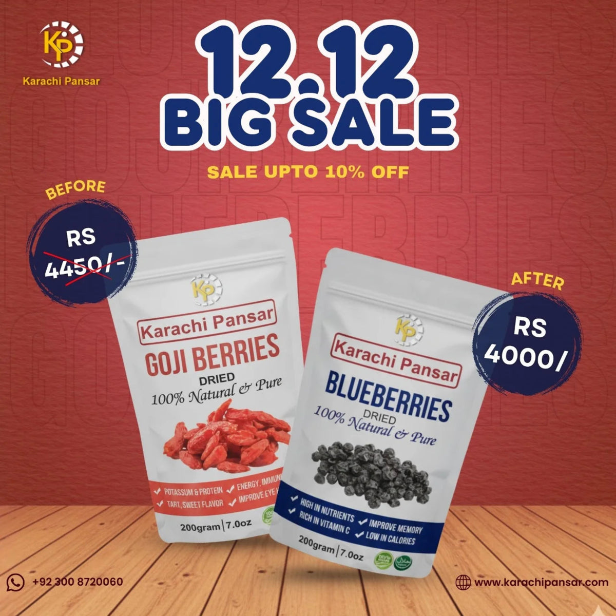 Blueberries , Goji Berries Deal