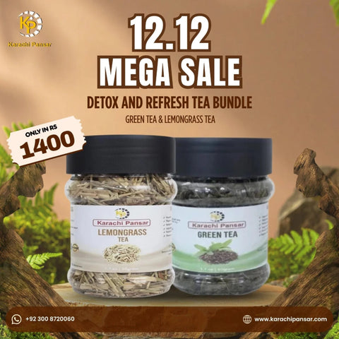 Lemongrass Tea & Green Tea 50g Each - 12.12 Big Sale Deal