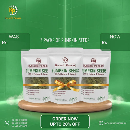 3 Packs of Pumpkin Seeds 250g Each