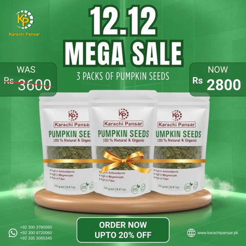 3 Packs of Pumpkin Seeds 250g Each - 12.12 Mega Sale