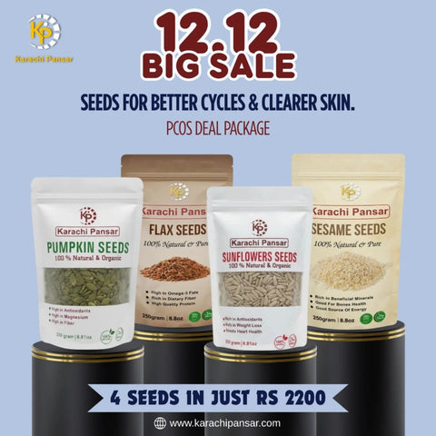 4 Seeds 250g Each (Pumpkin, Sesame, Flax & Sunflower) 12.12 Big Sale Deal
