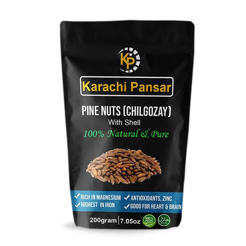 "Chilgoza gold with shell (Pine Nut)"