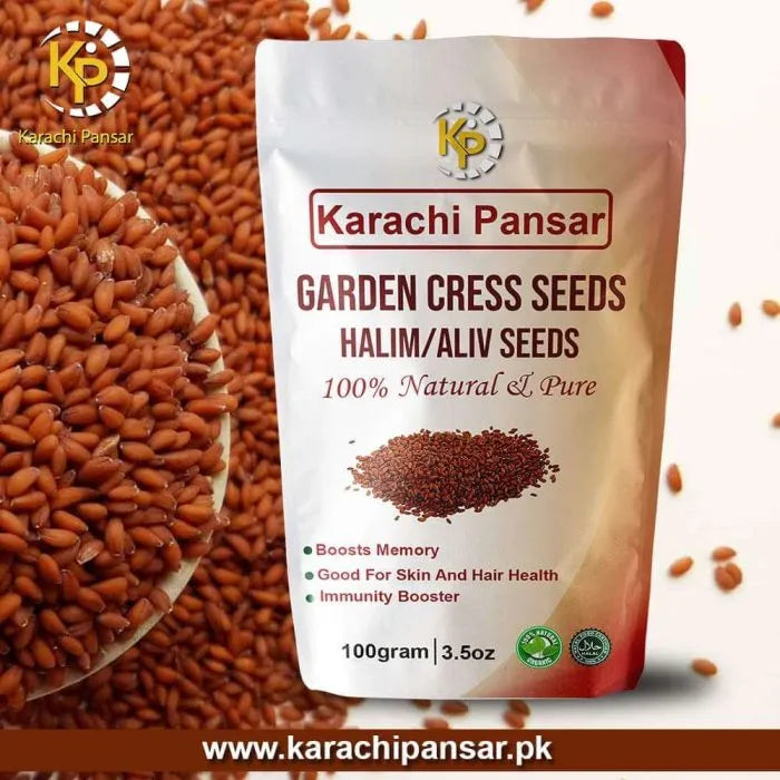 garden cress halim seeds Garden cress seeds/Halim/Aliv Seeds 100g – karachipansar
