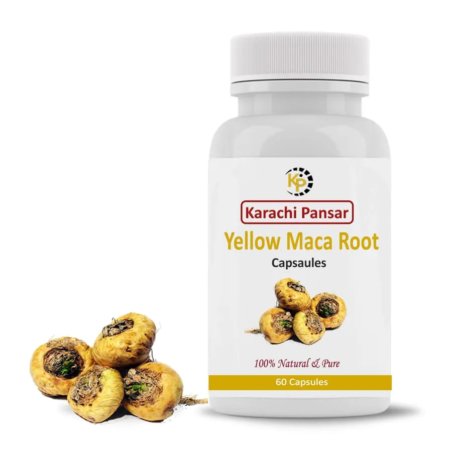 "Yellow Maca Root Capsules"