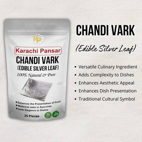 "Chandi Vark (Edible Silver Leaf)"