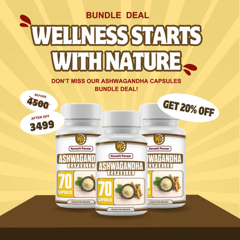 3 Pack Deal Ashwagandha Capsules