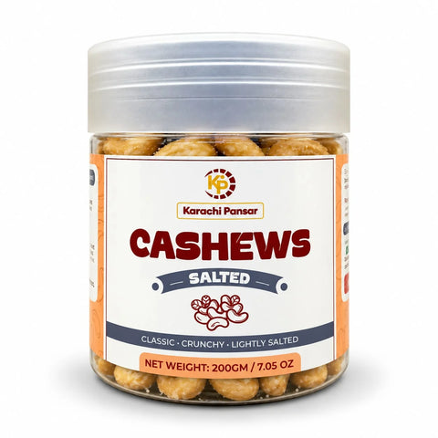 Cashew Nuts Salted Flavor 200gm Bottle
