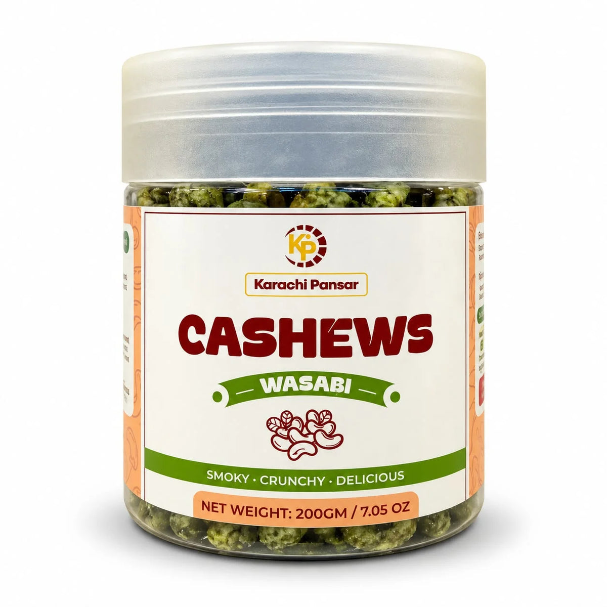 Cashew Nuts Wasabi Flavor 200gm Bottle