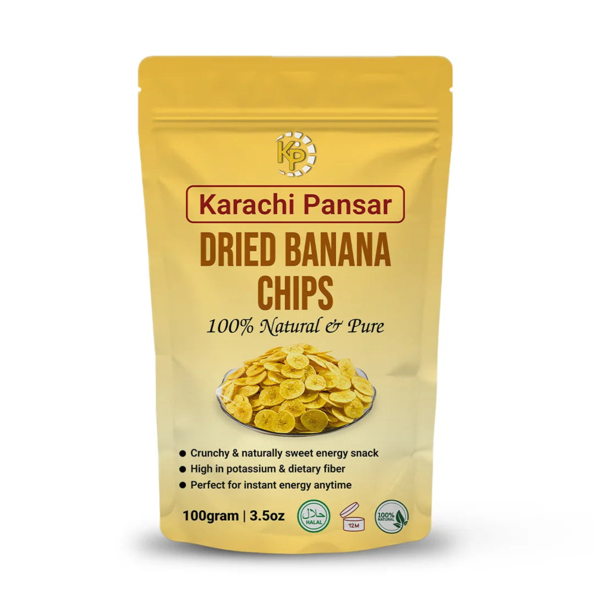 Dried Banana Chips 100g