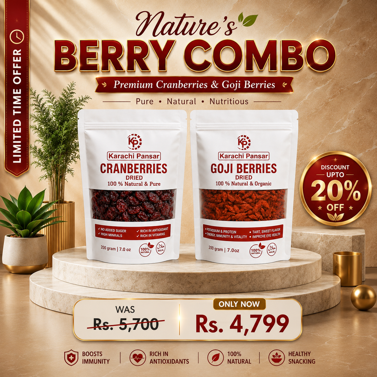 Goji Berries & Dried Cranberries