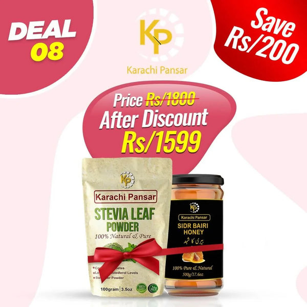Combo Deal Setvia Leaves Powder & Sidir Biri Honey
