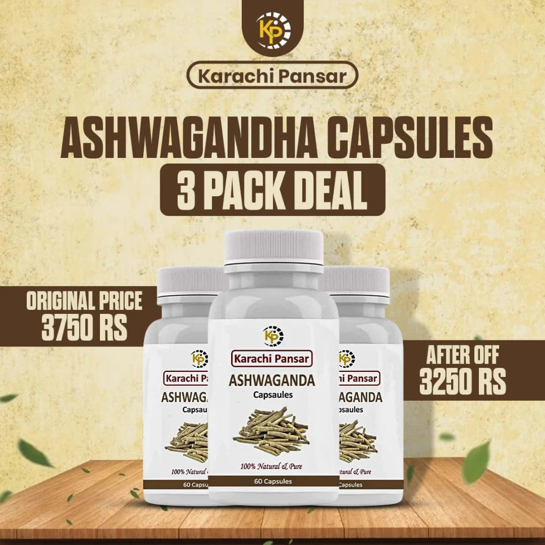 3 Pack Deal Ashwagandha Capsules