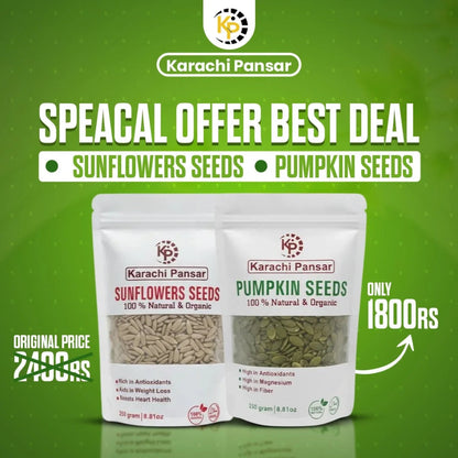 Pumpkin Seeds & Sunflower Seeds – 250g Each
