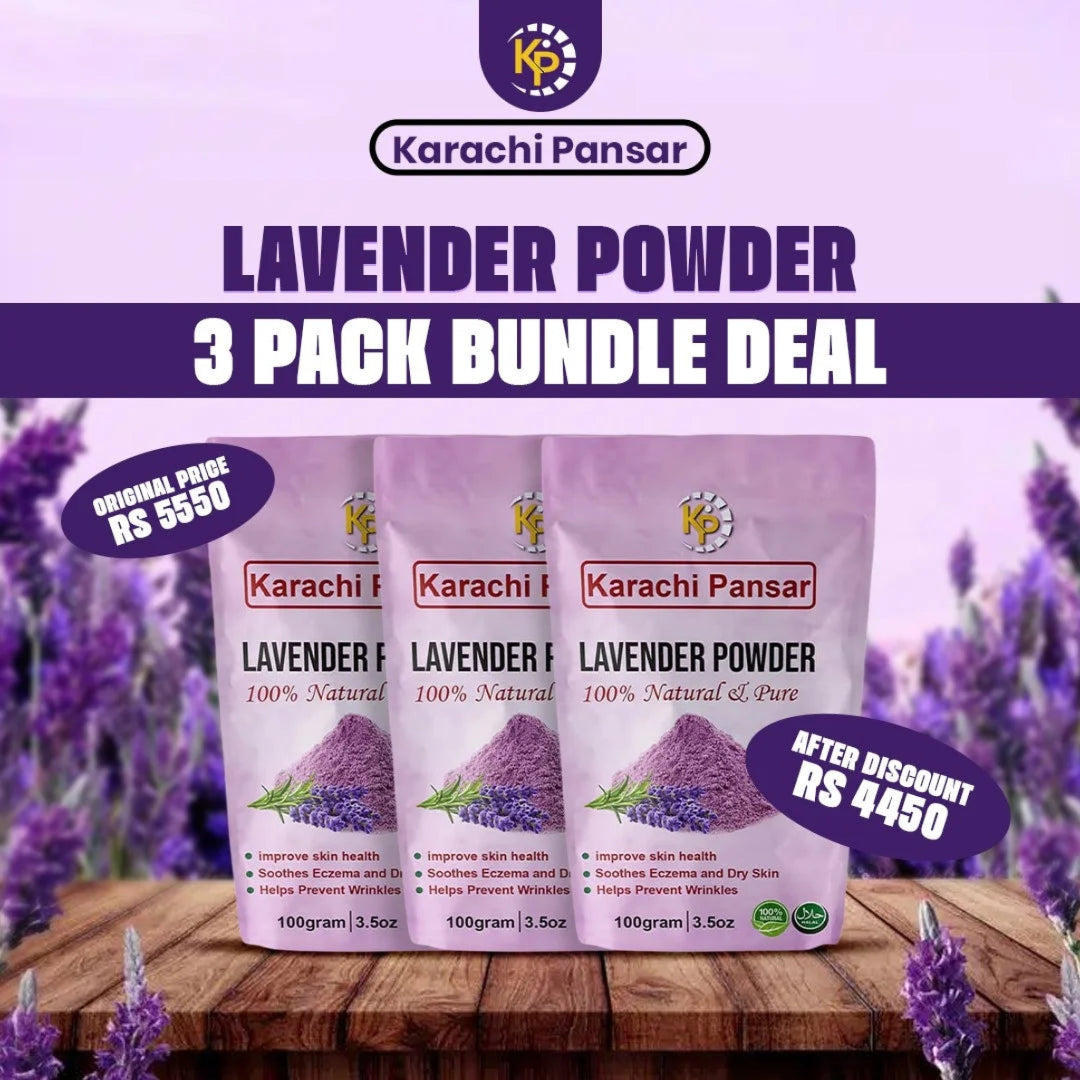 Lavender Powder - 3 Pack Bundle Deal - 100g Each