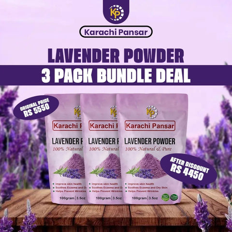 Lavender Powder - 3 Pack Bundle Deal - 100g Each