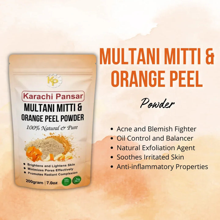Multani Mitti and Orange Peel Powder 