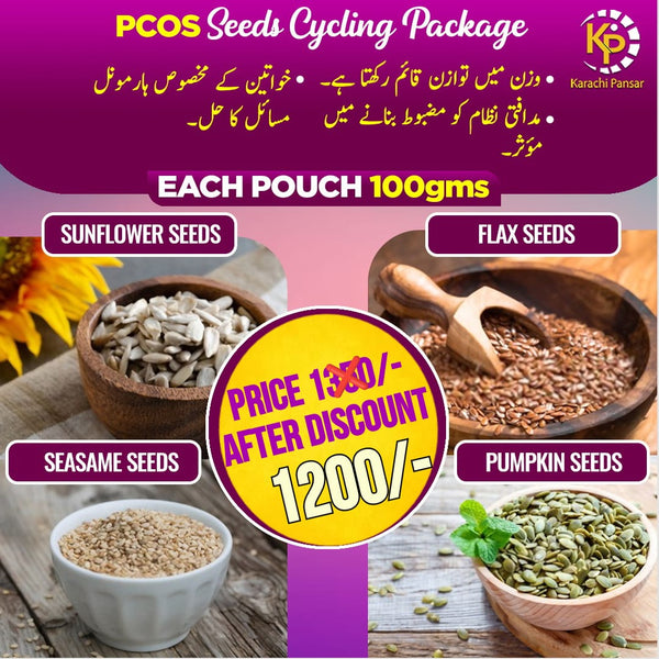 PCOS Seed Cycling Four Seeds Package