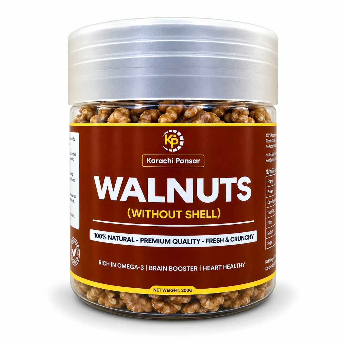 Walnuts Without Sheel 200gm Bottle