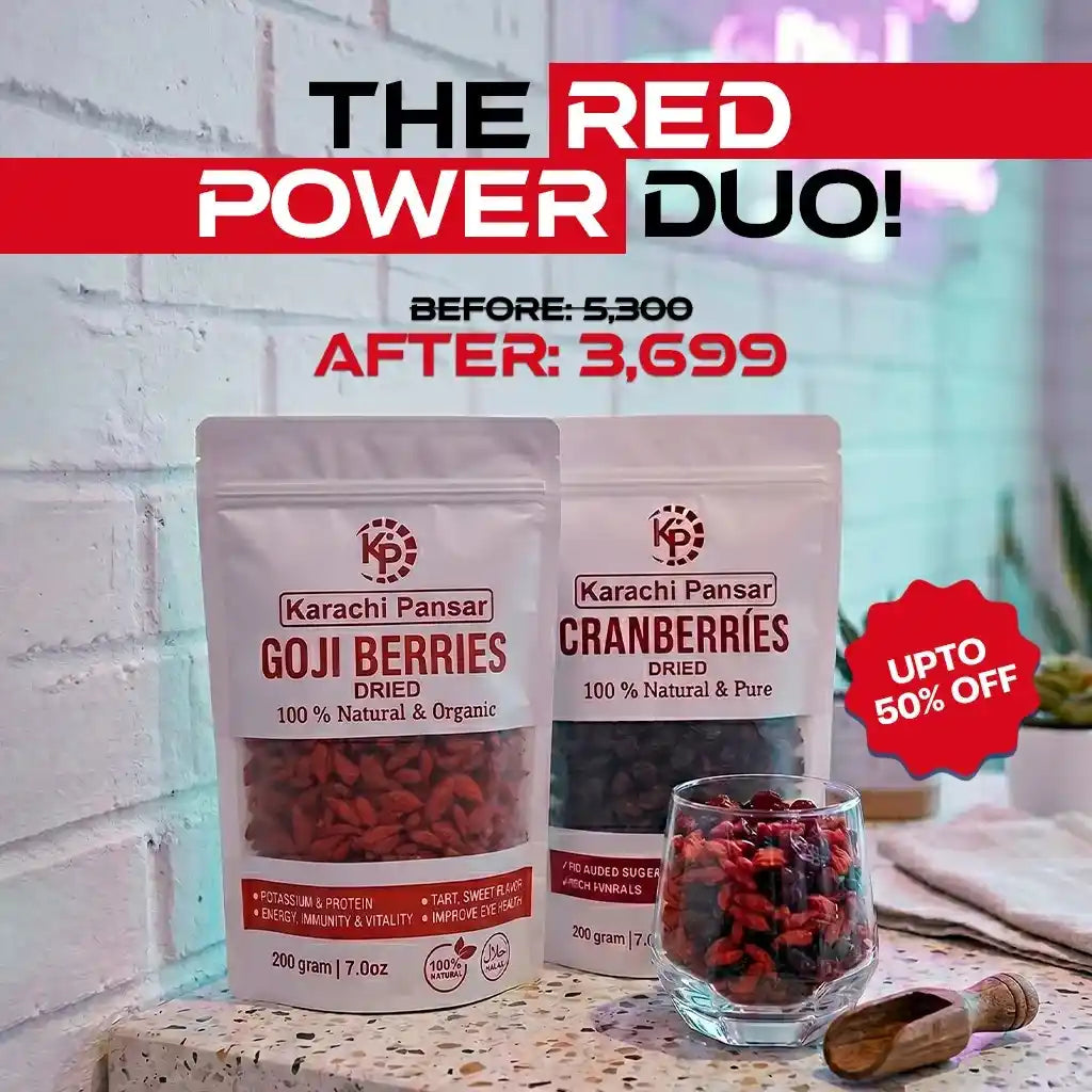 The Red Duo! Dried Goji Berries & Cranberries