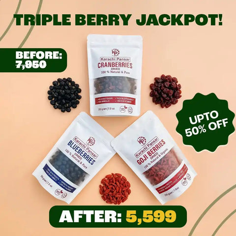 Triple Berry Jackpot! (Blueberries • Cranberries • Goji Berries)