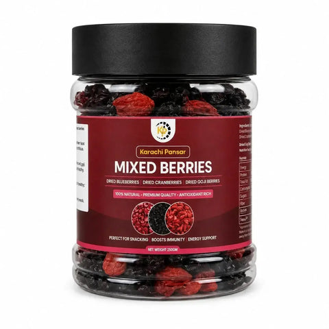 Mixed Berries 250gm (Cranberries, Blueberries,Goji Berries)