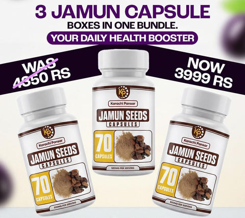 Jamun Capsules 3 Bottles Bundle Deal