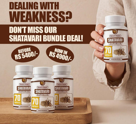 3 Shatavari Capsules Bundle Deal