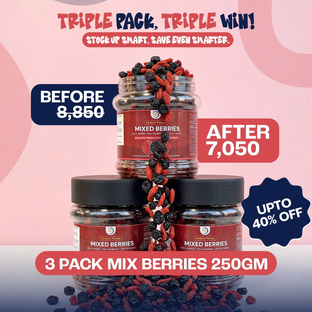 MIX BERRIES TRIPLE PACK 250GM EACH