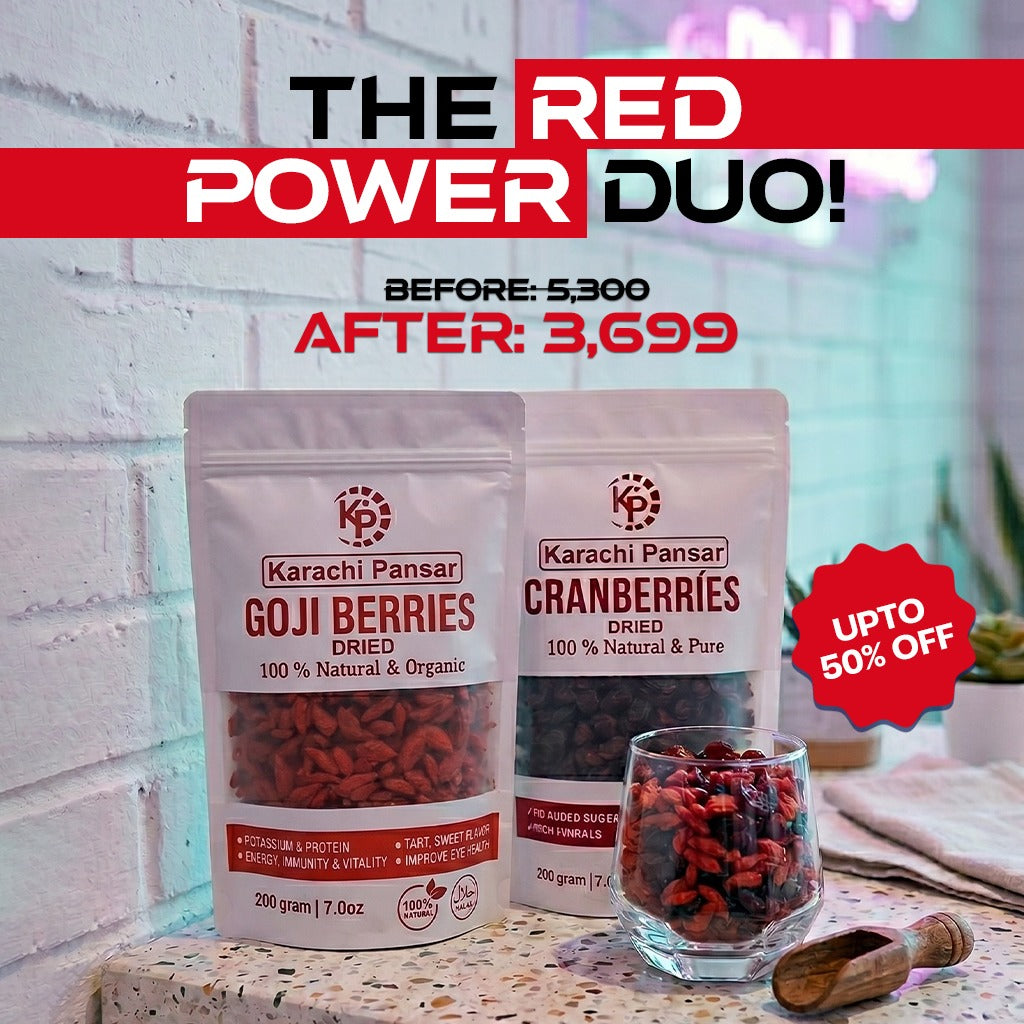The Red Duo !  Dried Goji Berries &  Cranberries