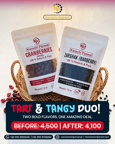 TART & TANGY DUO ! CRANBERRIES & ZARSHAK BERRIES