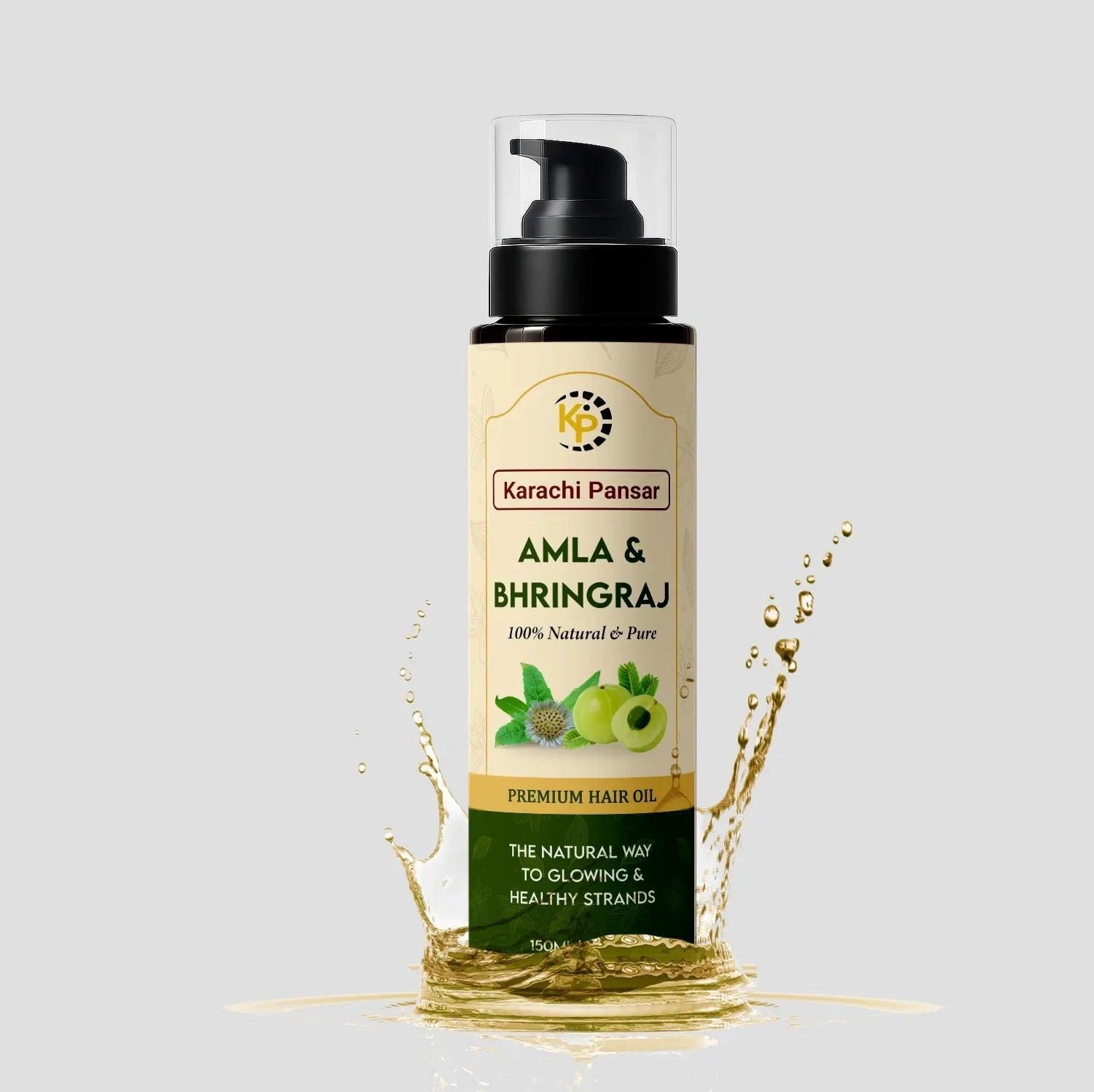 Amla & Bhringraj Oil – Natural Hair Growth & Hair Fall Control Formula 150ml - karachipansar