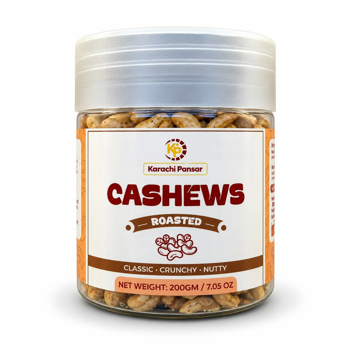 Cashew Nuts Roasted 200gm Bottle