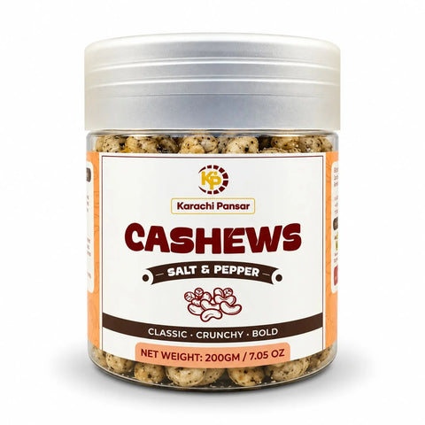Cashew Nuts Salt & Pepper Flavor 200gm Bottle