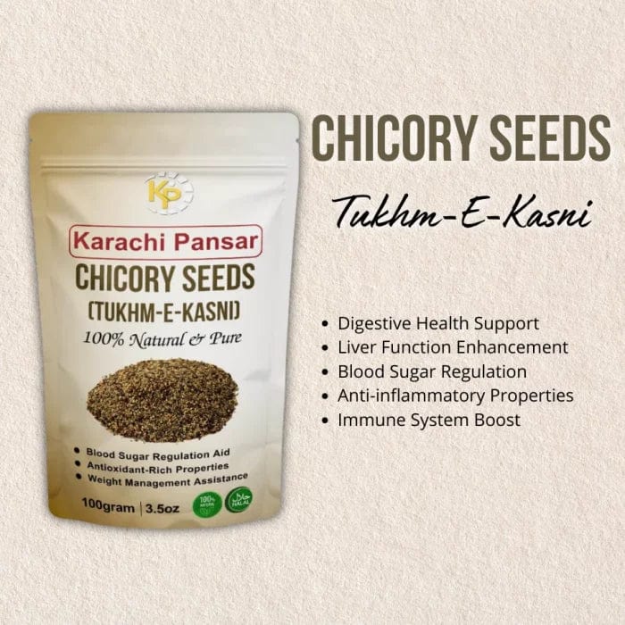 Chicory Seeds (Tukhm - E - Khas) 100g - karachipansar