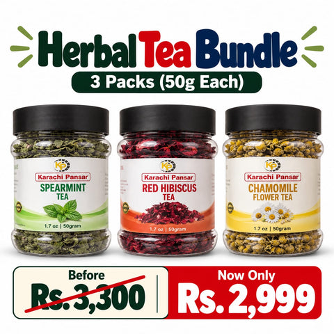 Herbal Harmony: The Ultimate Tea Trio (Hibiscus Tea  Chamomile Tea  Spearmint Tea)