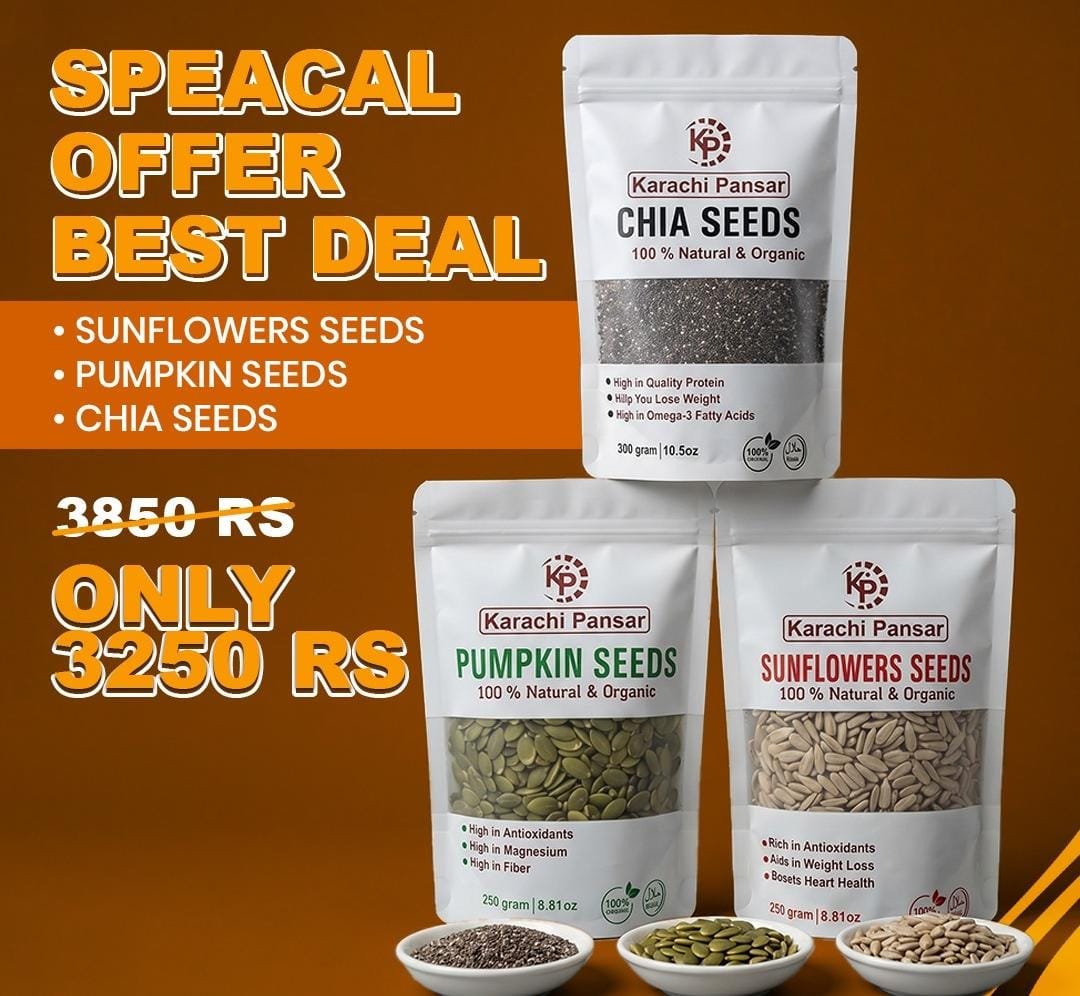 Special Deal - Sunflower seeds, Pumpkin Seeds, Chia Seeds