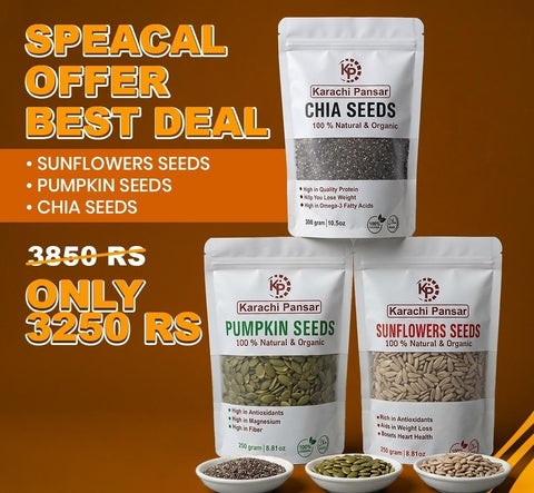 Special Deal - Sunflower seeds, Pumpkin Seeds, Chia Seeds