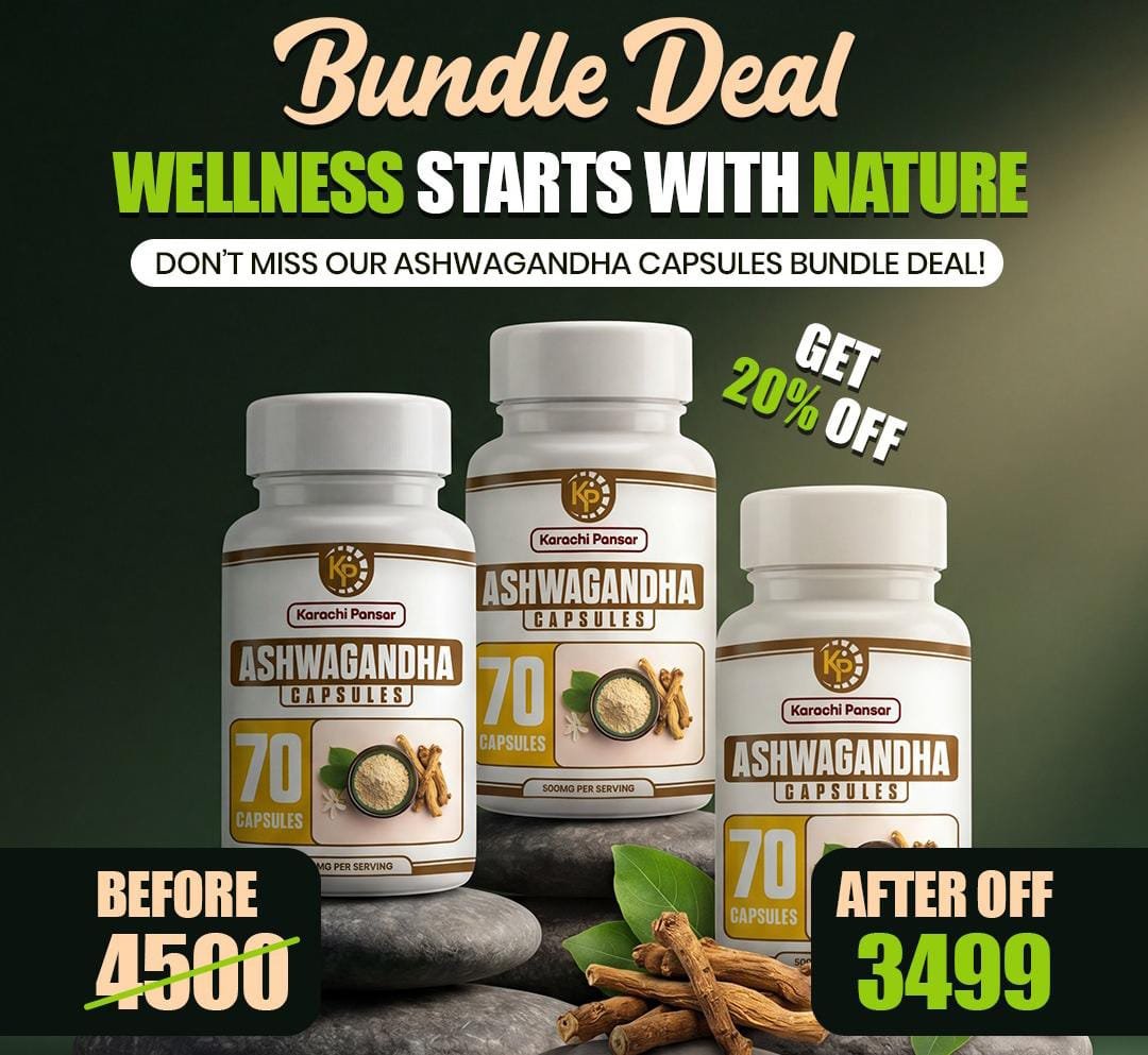 Ashwagandha Capsules Health Boost Pack (3 Pack Deal Capsules)