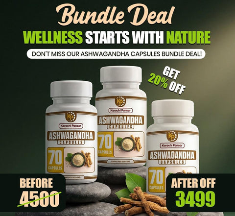 Ashwagandha Capsules Health Boost Pack (3 Pack Deal Capsules)