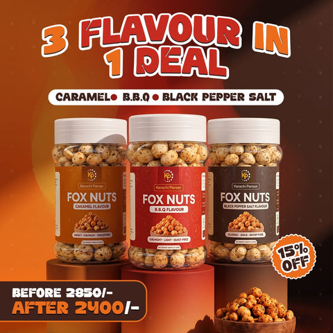 3 Flavour In 1 Deal Fox Nuts