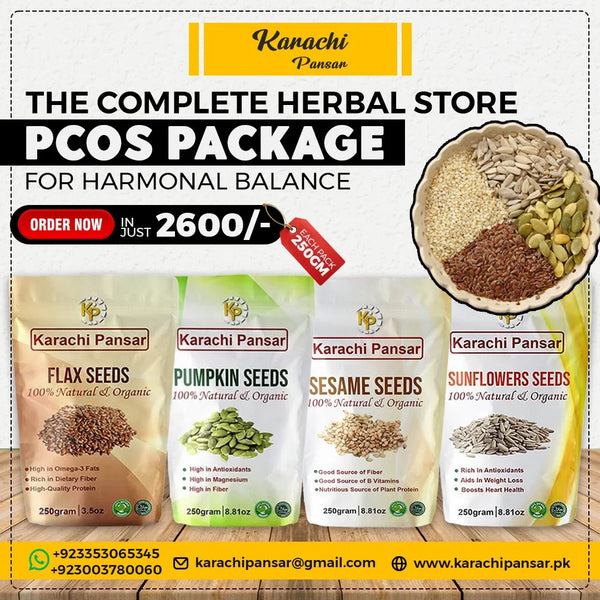 PCOS Seed Cycling Four Seeds Package