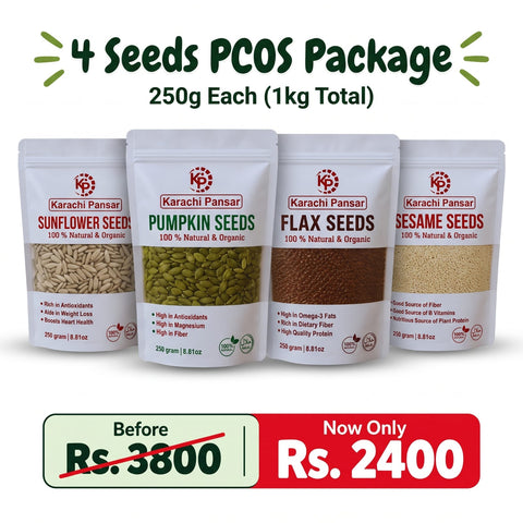 PCOS Seed Cycling Four Seeds Package