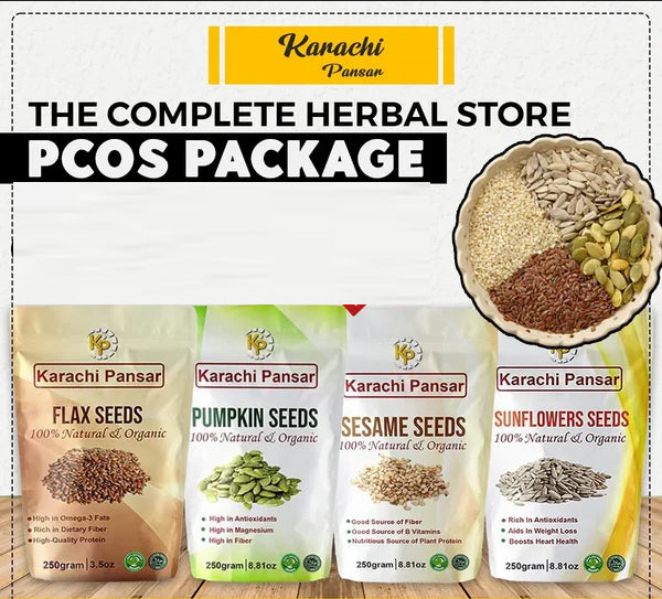 PCOS Seed Cycling Four Seeds Package