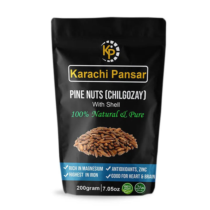 Chilgoza gold with shell (Pine Nut)