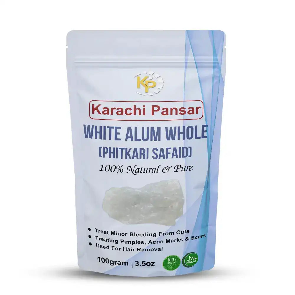 White Alum Whole (Phitkari Safaid) 100g