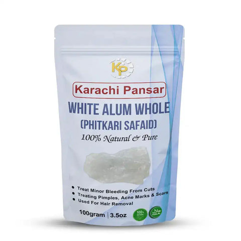 White Alum Whole (Phitkari Safaid) 100g
