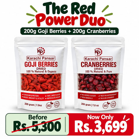 The Red Duo! Dried Goji Berries & Cranberries